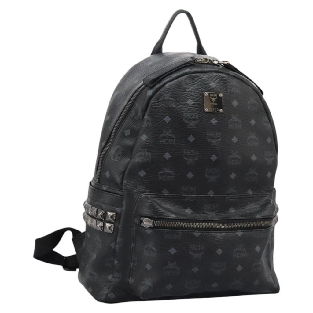 Mcm Vicetos Logogram Backpack Pvc Black Auth